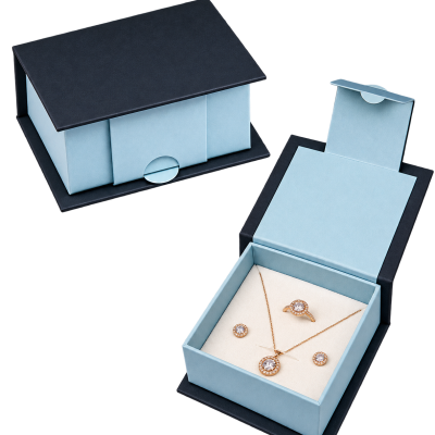 Teal Jewelry Boxes with Sparkling Set